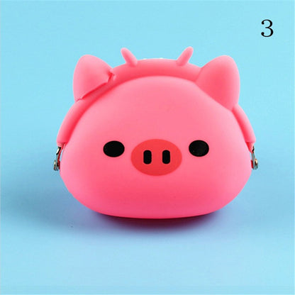 Lovely Girls Silicone Storage Animal Mini Pouch Coin BagS