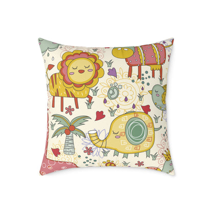 Pillow Cover - Jungle Animals Print