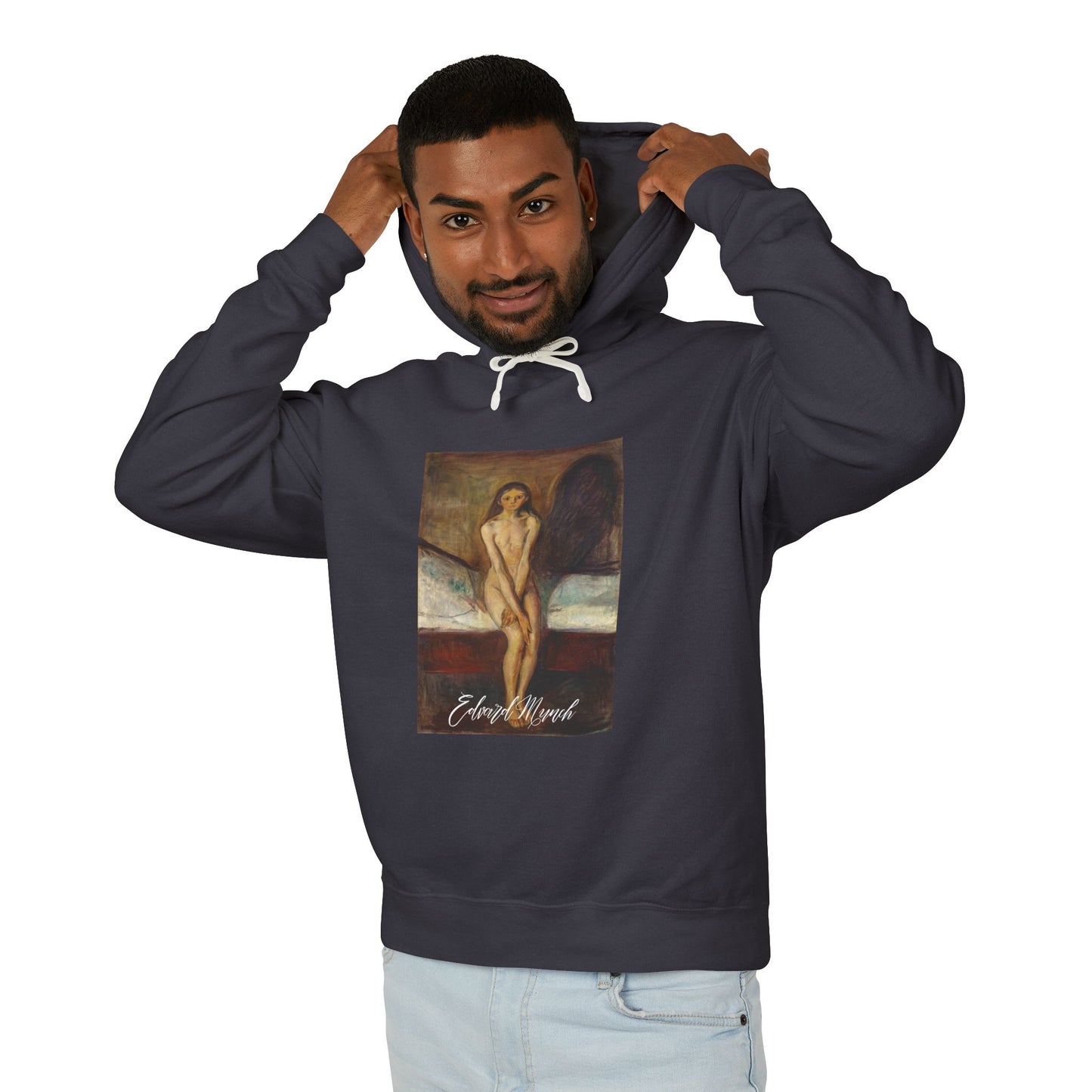 Edvard  Munch Lightweight Hooded Sweatshirt
