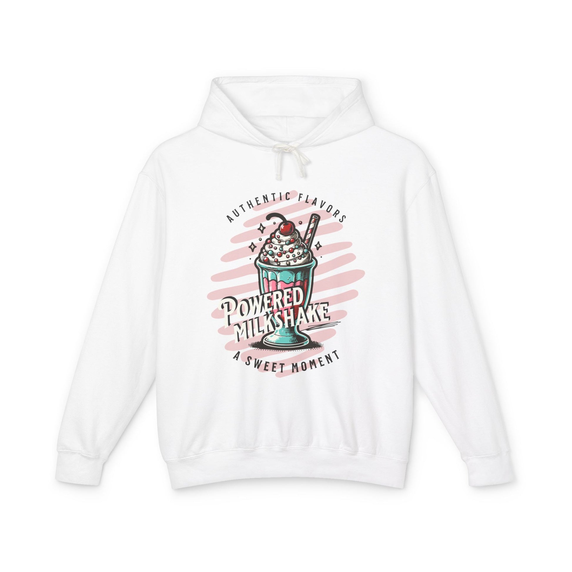 Milkshake retro vintage, art pop  Lightweight Hooded Sweatshirt