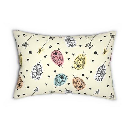 Lumbar Pillow - Cute Hand Work Design
