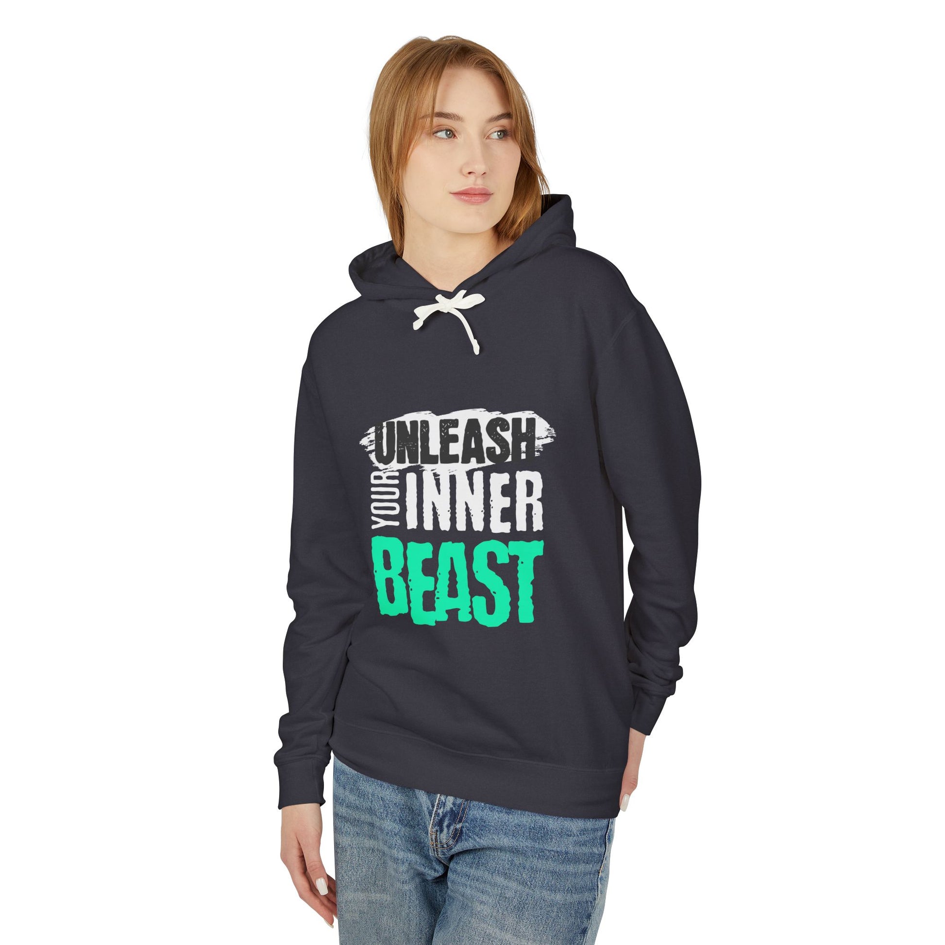 Unleash Your Inner Beast  Lightweight Hooded Sweatshirt