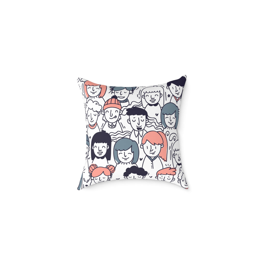 Canvas Pillow - Youth People Design
