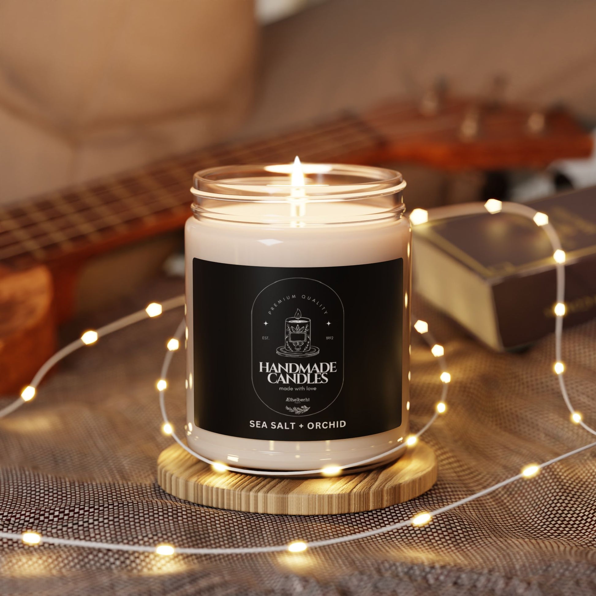 Candle, Sea Salt + Orchid Scent