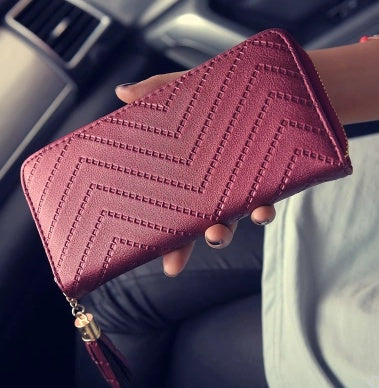 Korean fashion long wallet simple multi-card wallet