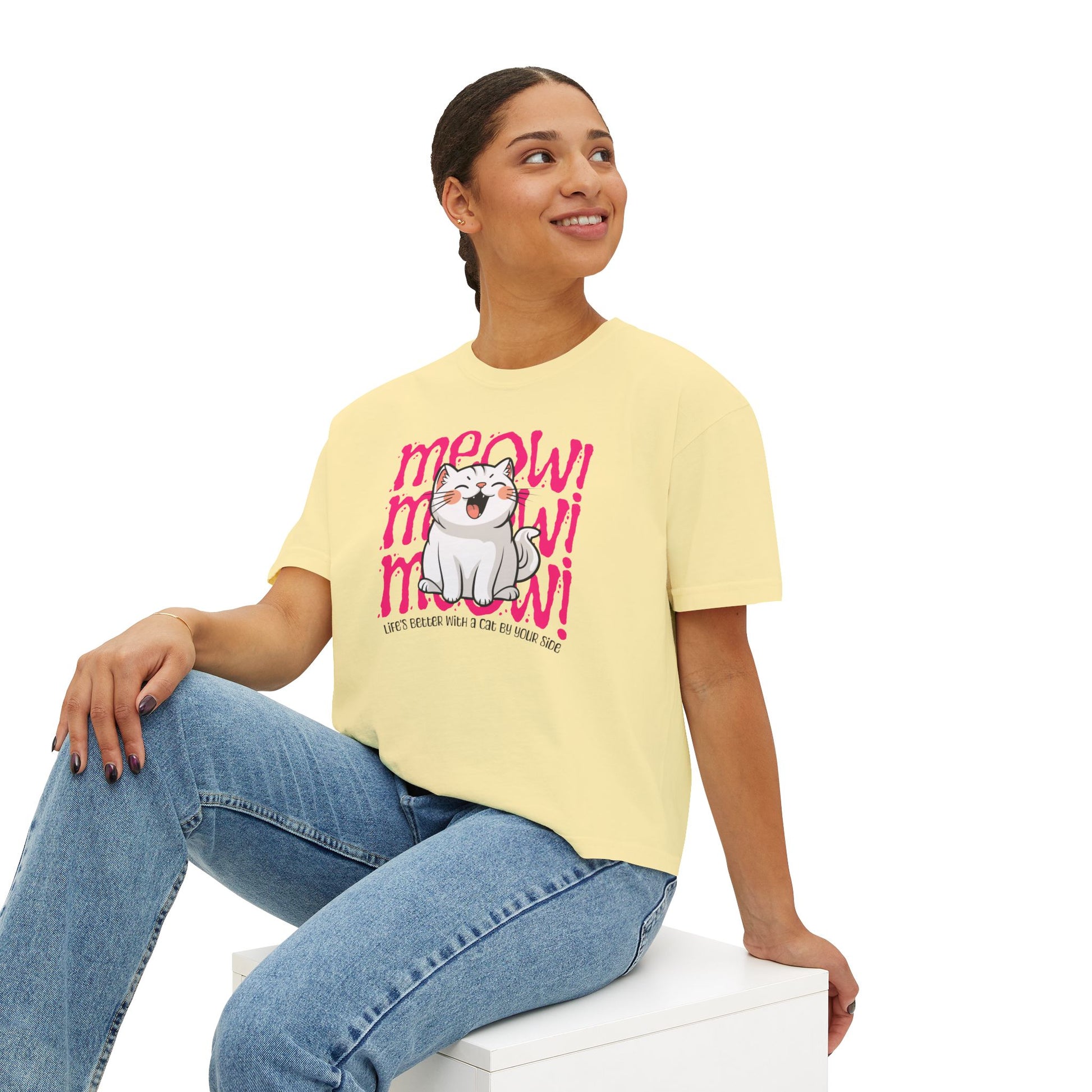 Meow Cats Boxy Tee