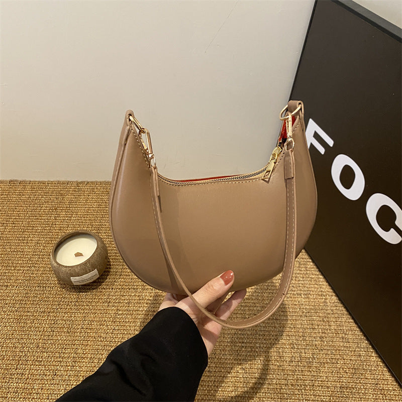 Trendy One-shoulder Commute Minimalist All-matching Girlish Underarm Bag