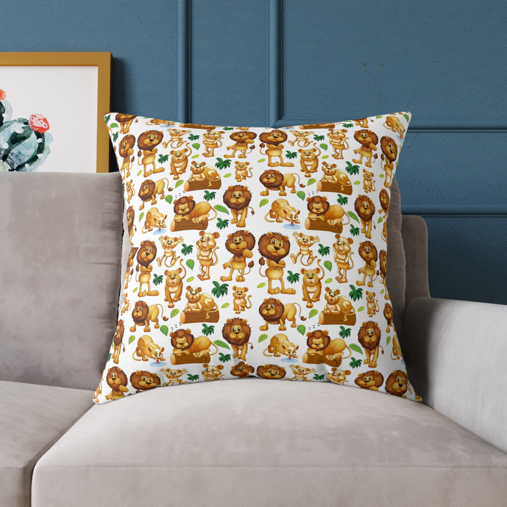 Canvas Pillow - Animals Cartoon Design