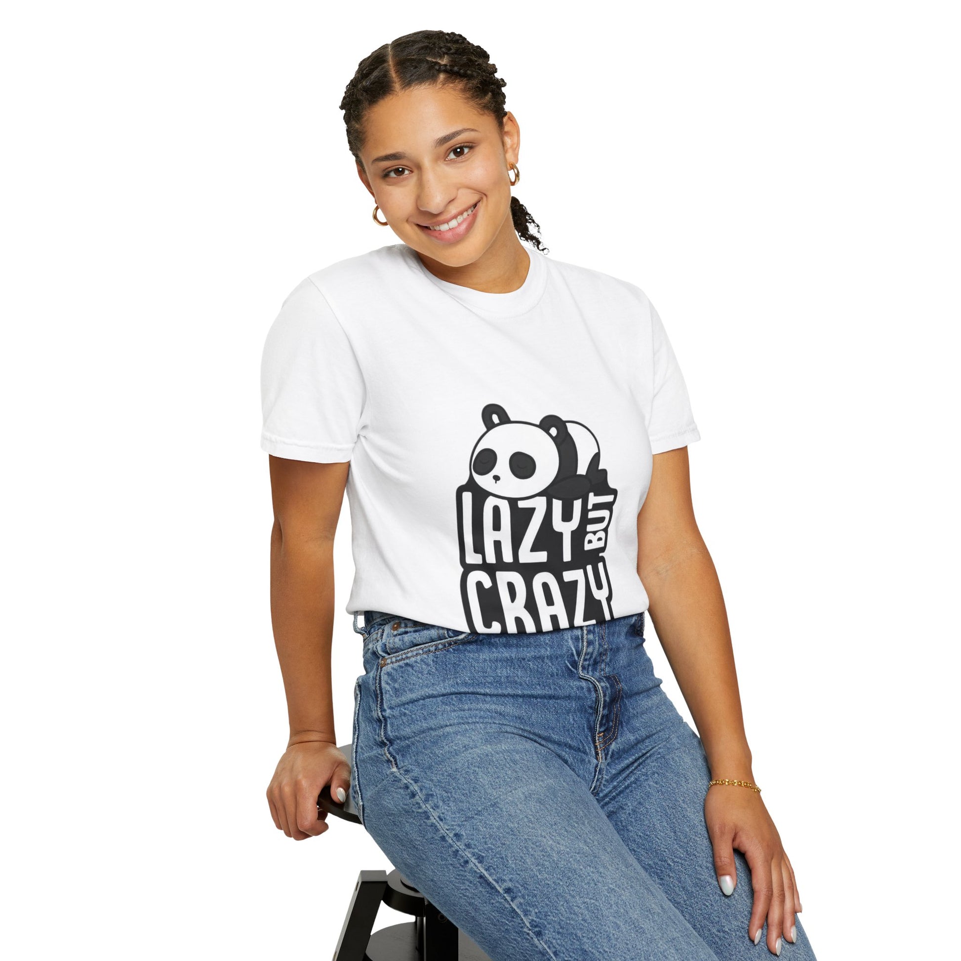 Lazy but crazy  Garment-Dyed T-shirt