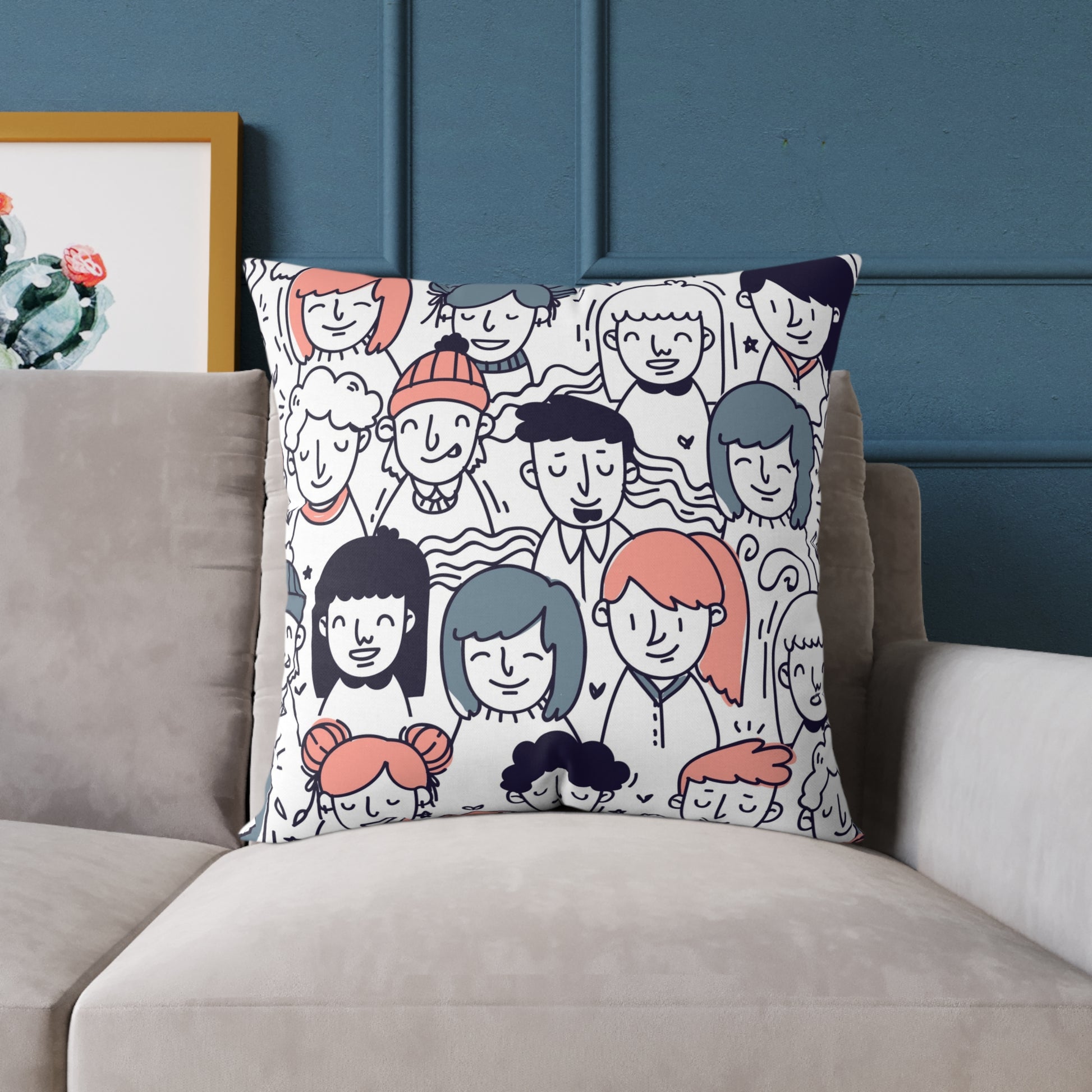 Canvas Pillow - Youth People Design