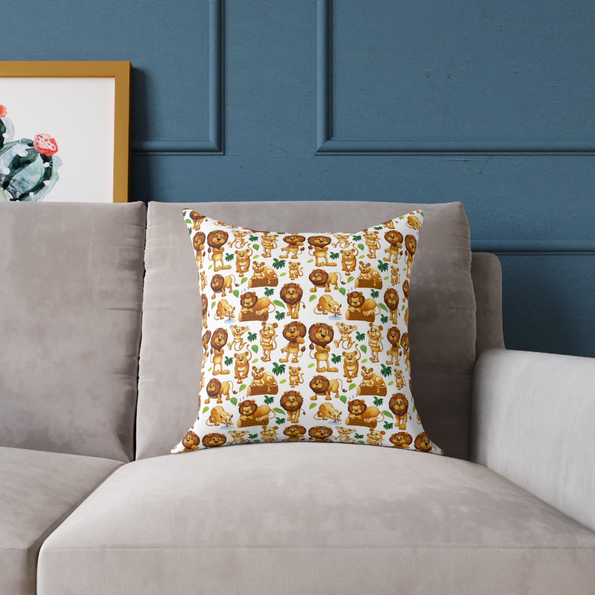 Canvas Pillow - Animals Cartoon Design