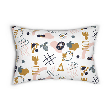 Hand-drawn Lumbar Pillow