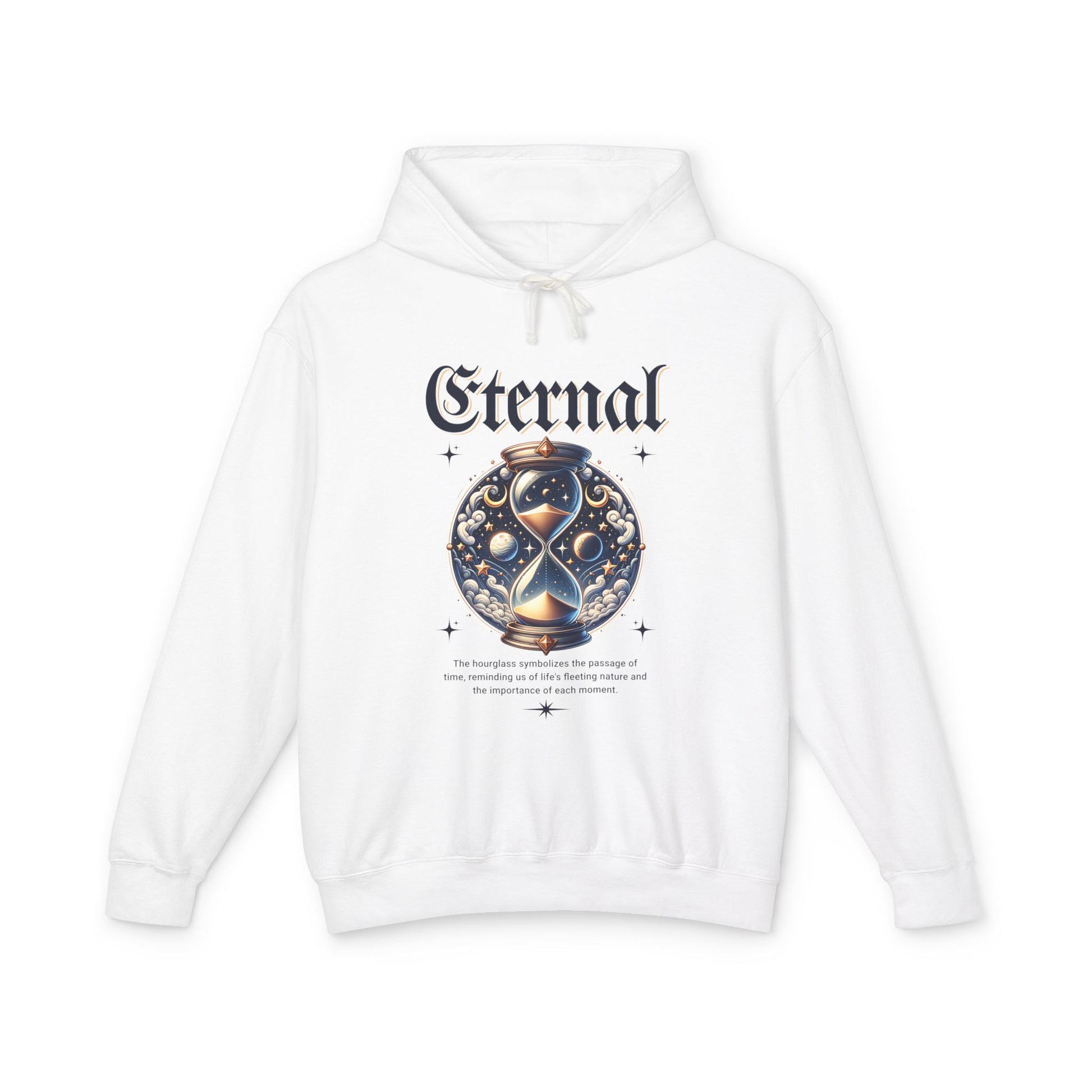 Eternal with Hourglass symbolizing  Lightweight Hooded Sweatshirt