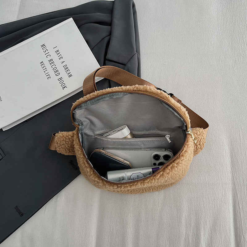 Lamb Wool Bag Shoulder Bag Casual Crossbody