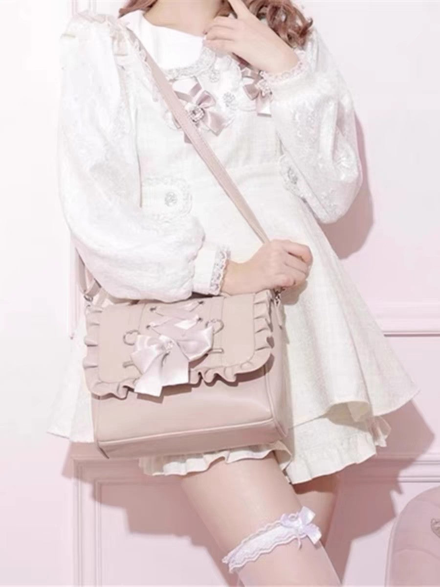 Lolita Bowknot Bag Love Hand-held Shoulder Crossbody Backpack