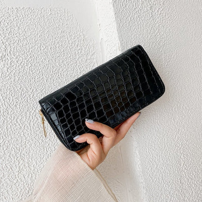 Ladies Leopard Print Zip Wallet