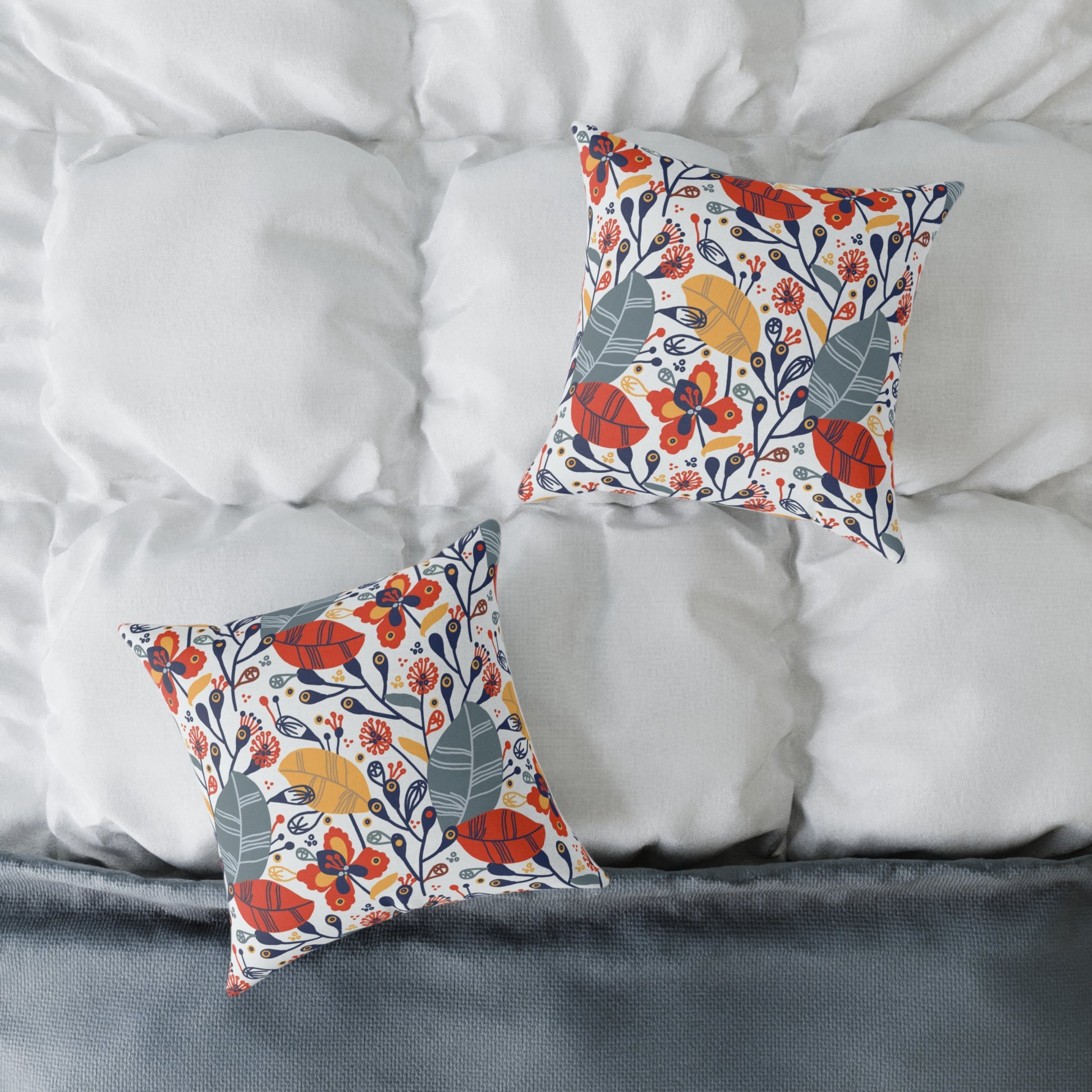 Canvas Pillow Exotic Flowers