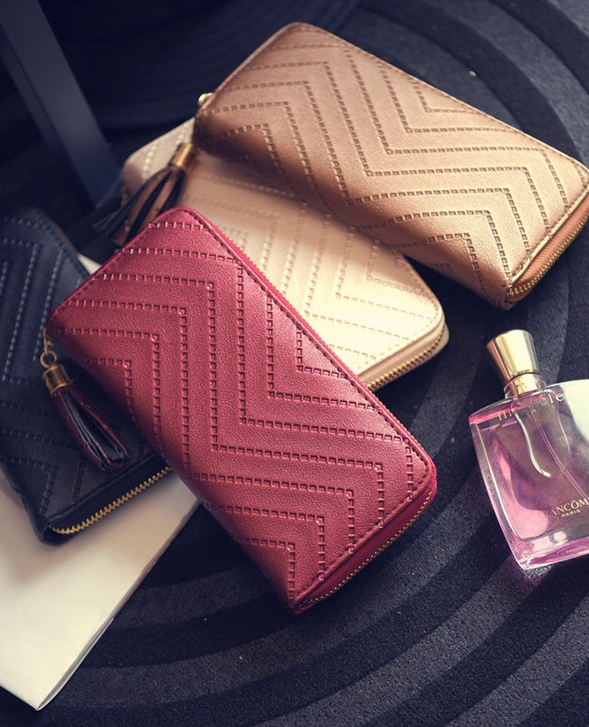 Korean fashion long wallet simple multi-card wallet