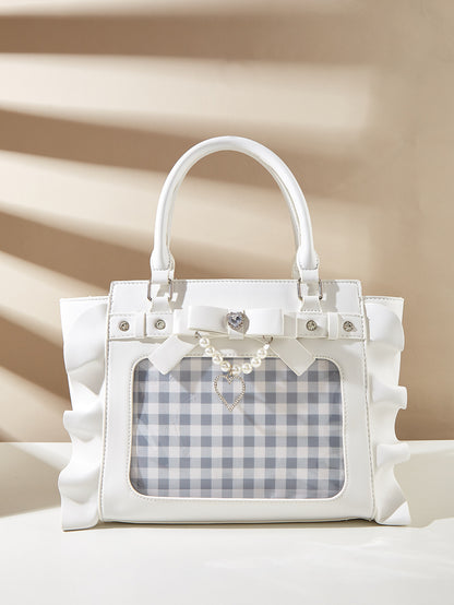Love Handbag Lace Pearl Women's Messenger Bag