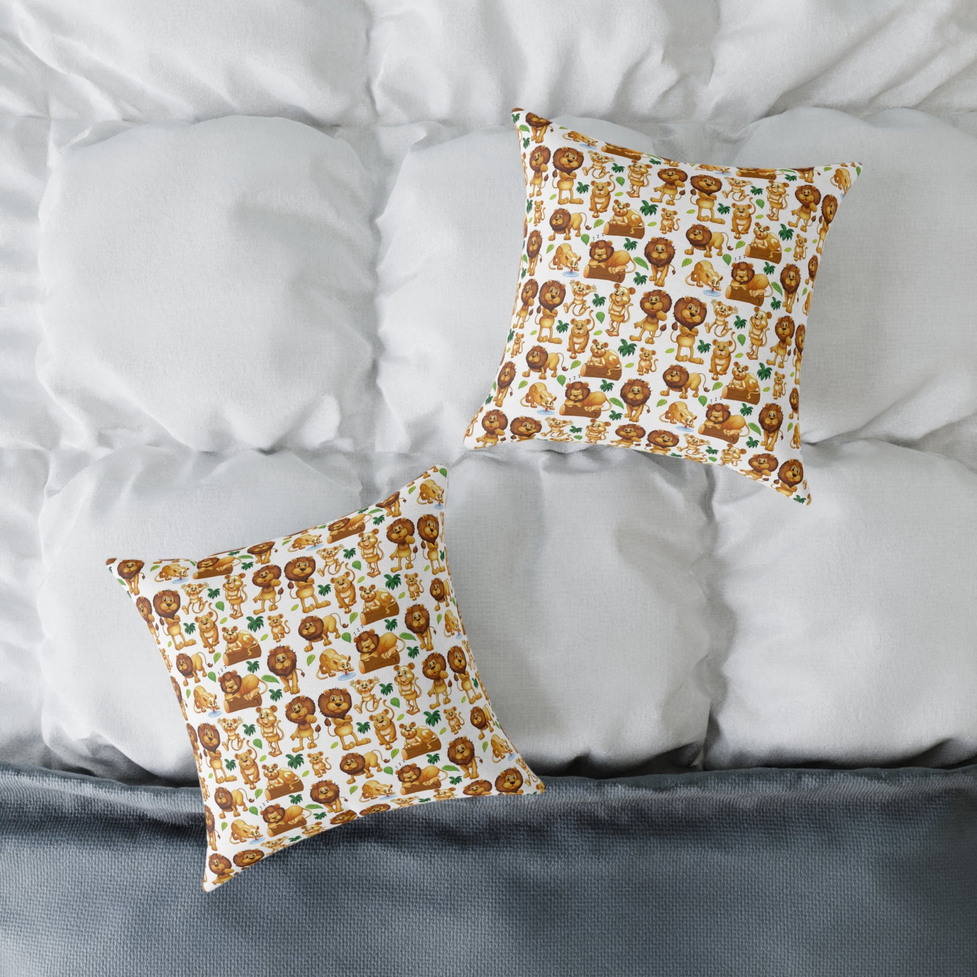 Canvas Pillow - Animals Cartoon Design