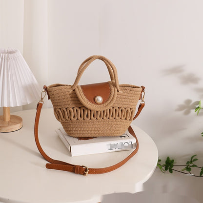 Weaving Hollow Crossbody All-matching Women's Bag