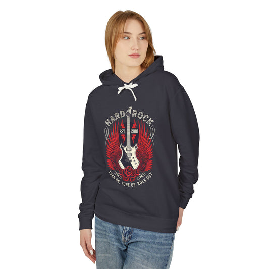 Hard Rock - Guitar & Roses  Hooded Sweatshirt