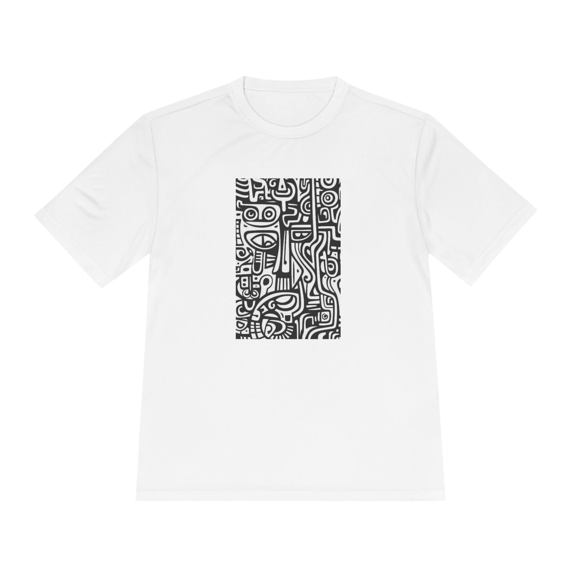 Black Vibe Point  Moisture Wicking Tee