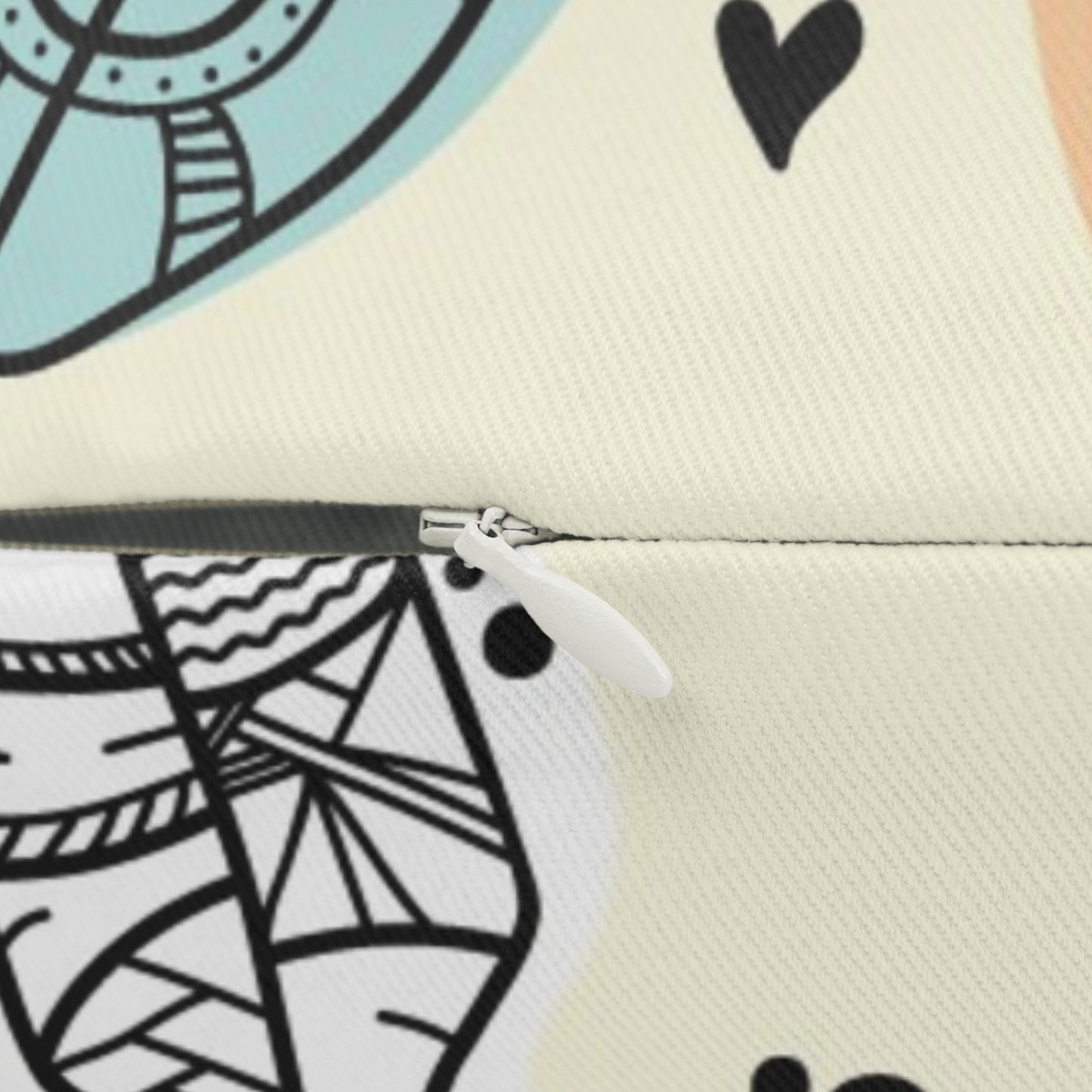 Lumbar Pillow - Cute Hand Work Design