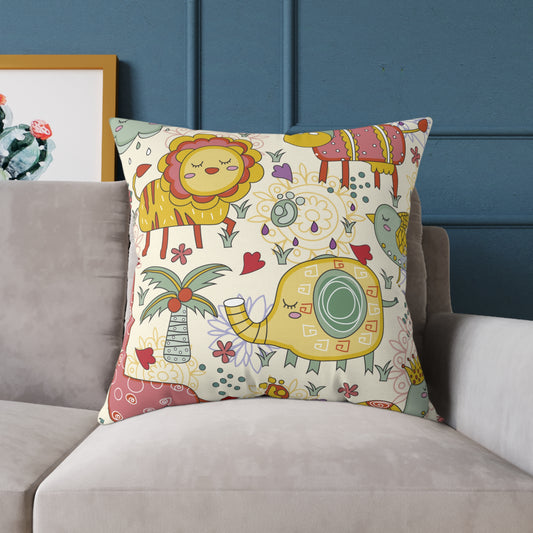 Pillow Cover - Jungle Animals Print