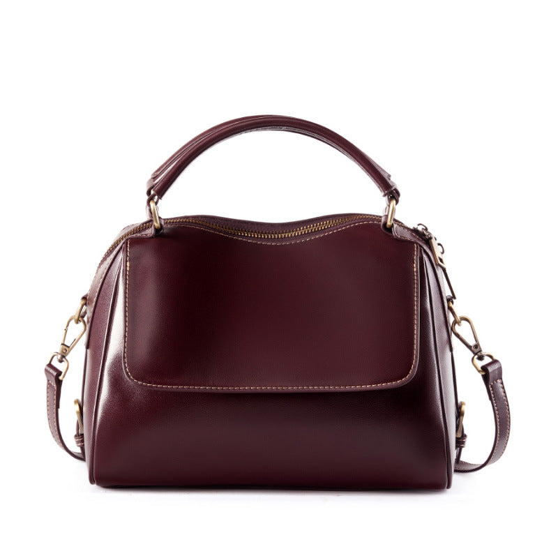 Women's Pure Color All-matching Large Capacity Crossbody Tote Bag