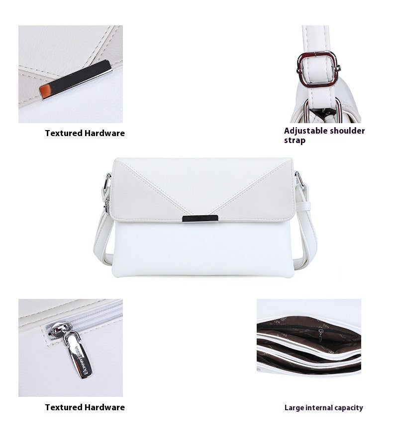 Contrast Color Small Square Box Fashion Shoulder Bag