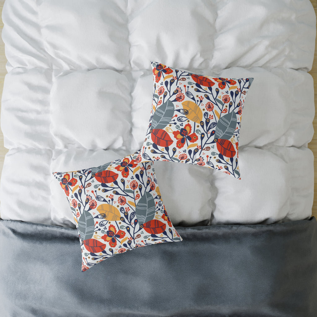 Canvas Pillow Exotic Flowers
