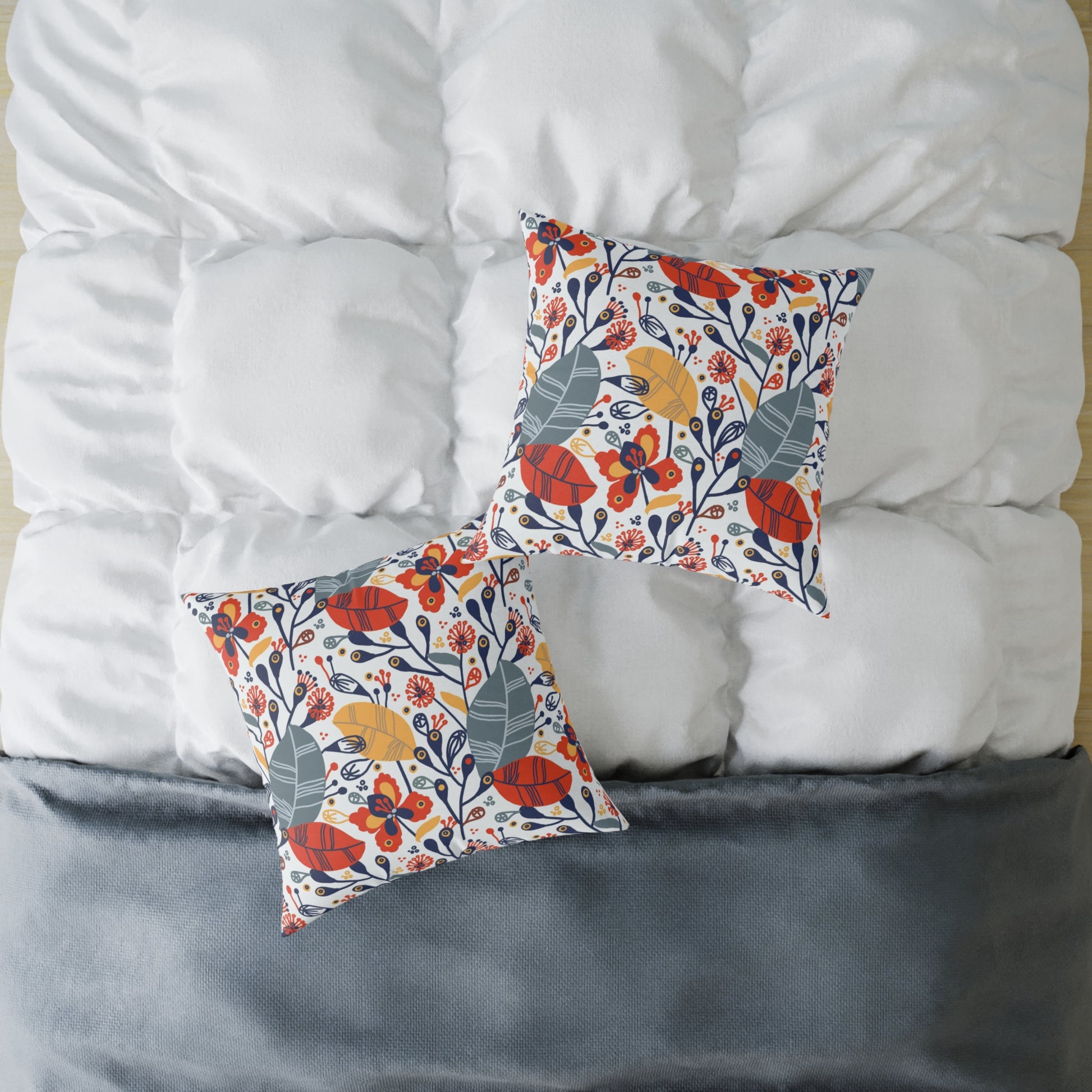 Canvas Pillow Exotic Flowers