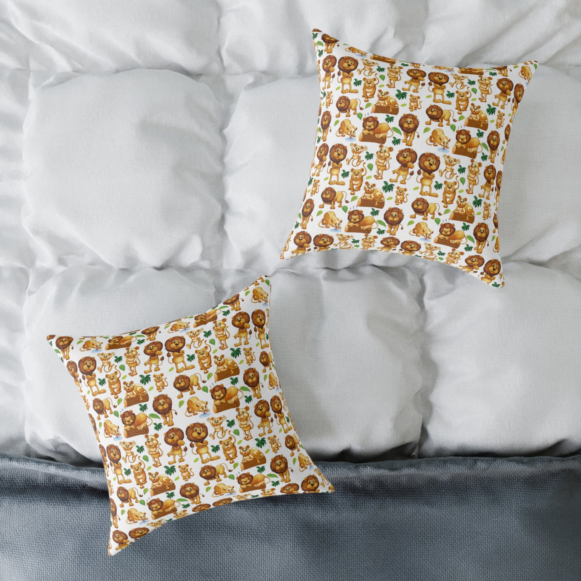 Canvas Pillow - Animals Cartoon Design