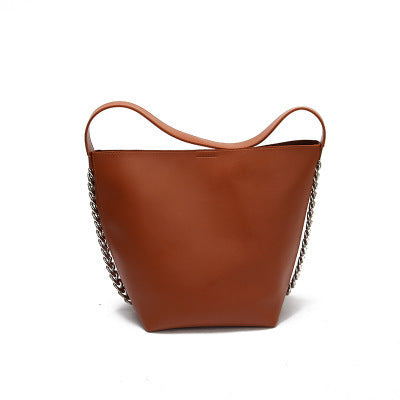 Simple son and mother bucket bag