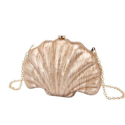Shell Multicolor Chain Shoulder Messenger Bag