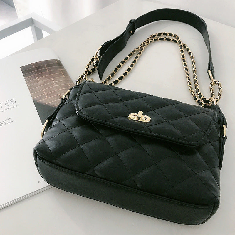 PU leather diagonal shoulder bag