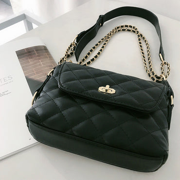 PU leather diagonal shoulder bag