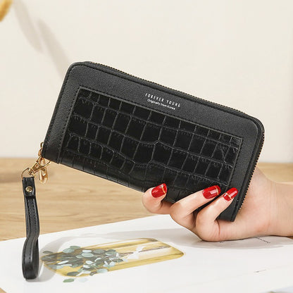 Women's purse long zipper