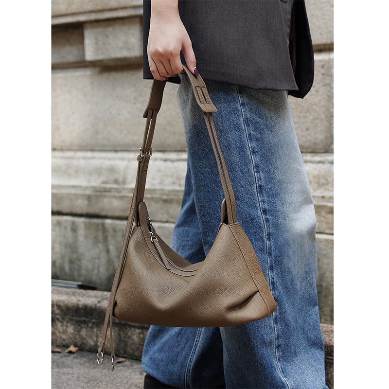 Women's Genuine Leather Cross Bady Bag Fashion Leisure Large Capacity Bag