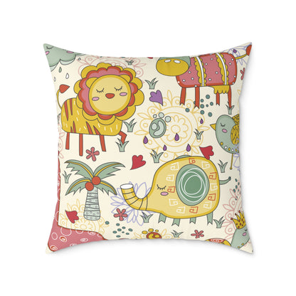 Pillow Cover - Jungle Animals Print