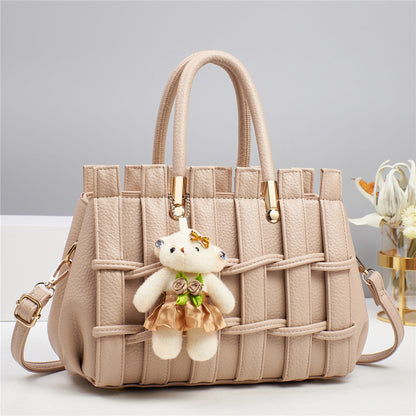 New Anti-scratch Women's Bag Fashion Hand-woven Handbag Shoulder Bag