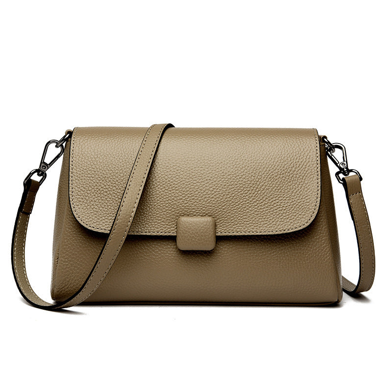 Leather Shoulder Bag Women's Cowhide All-matching