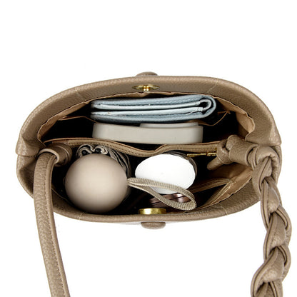 Women's Soft Leather Phone Crossbody Multilayer One Shoulder Bag