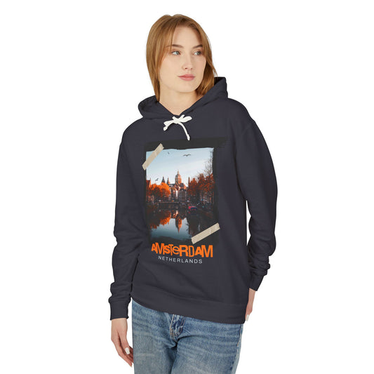 Amsterdam Photo  Lightweight Hooded Sweatshirt