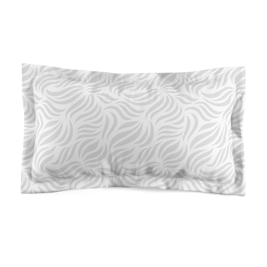 Light gray seamless nature Microfiber Pillow Sham
