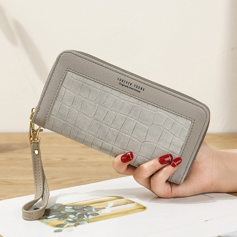 Women's purse long zipper