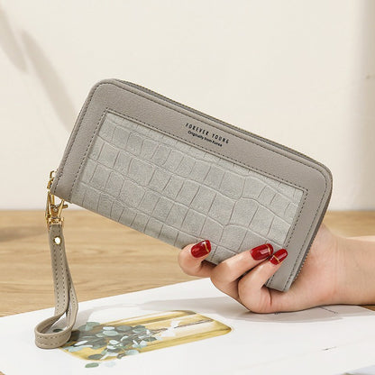 Women's purse long zipper