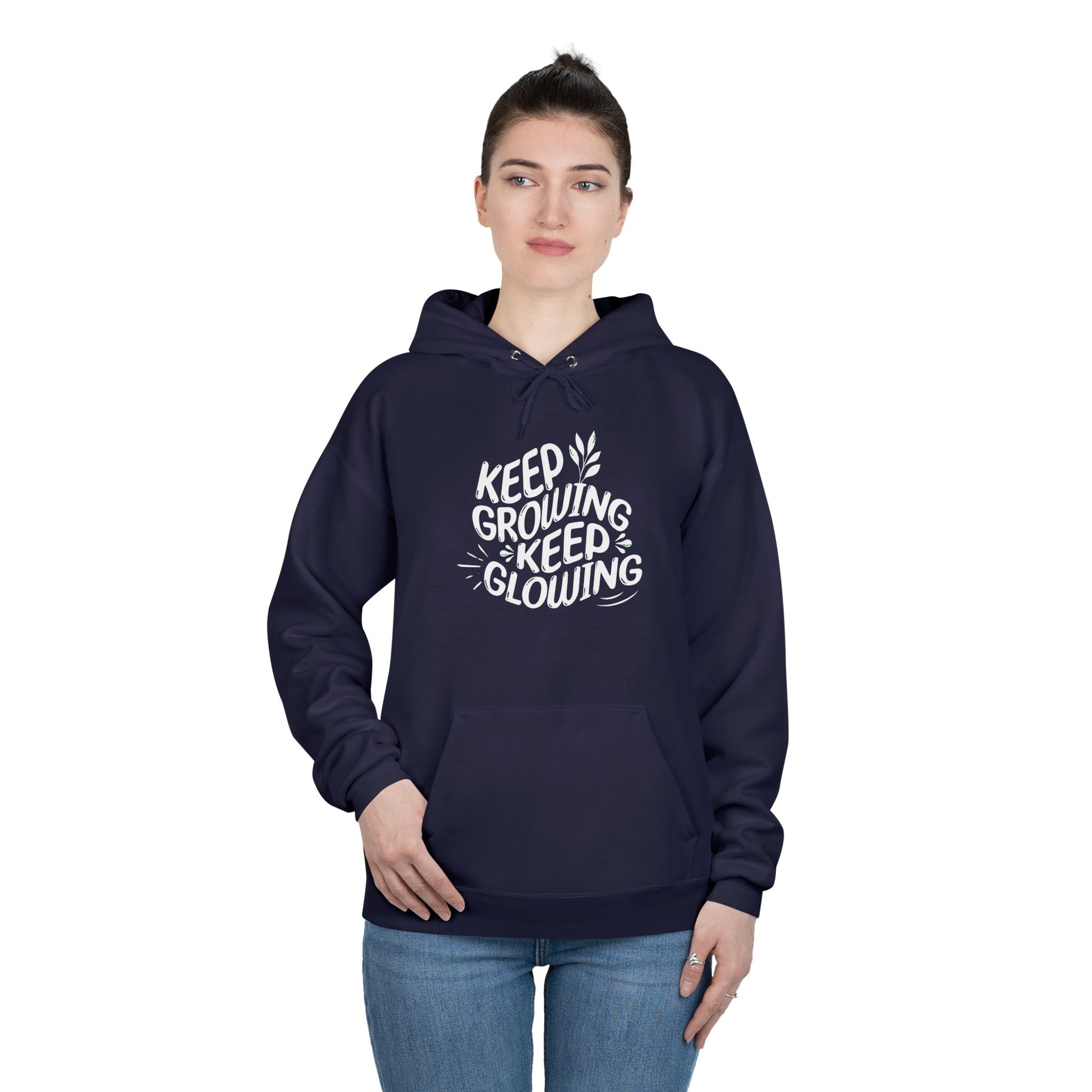 Keep Growing Keep Glowing  EcoSmart® Pullover Hoodie Sweatshirt