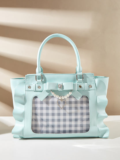 Love Handbag Lace Pearl Women's Messenger Bag